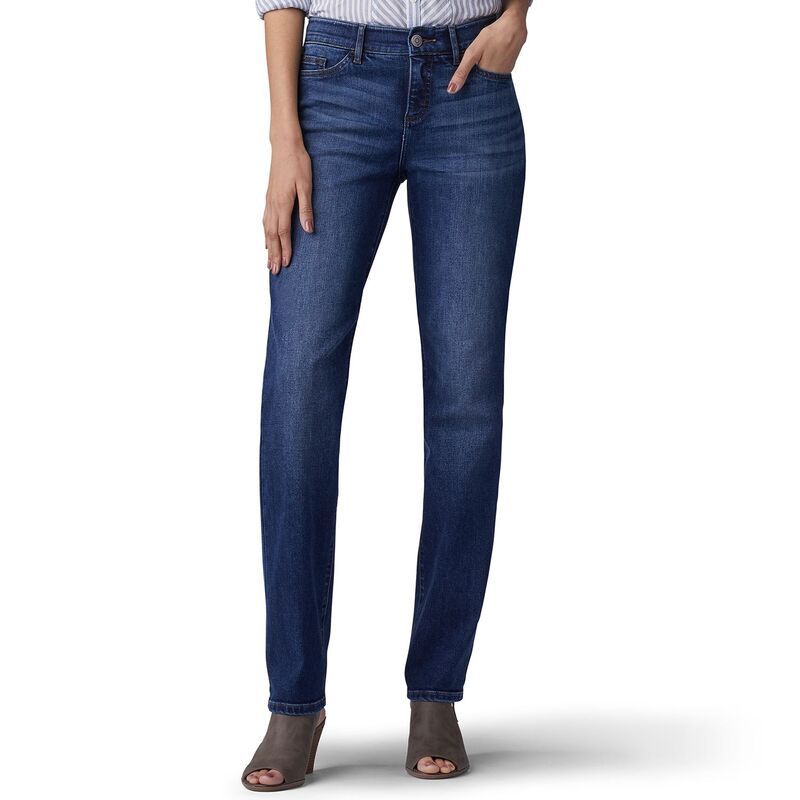 リー レディース ボトムス デニムパンツ ジーンズ Womens LeeR Flex Motion StraightLeg Jeans Royal Chakra