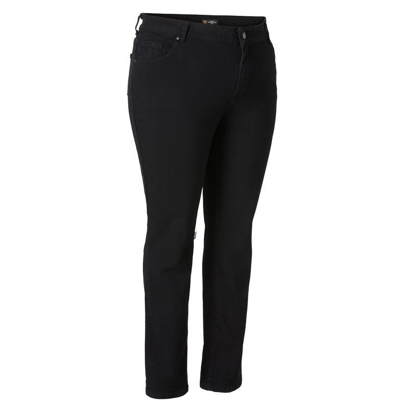 リー レディース ボトムス デニムパンツ リラックスフィット プラスサイズ ジーンズ Plusize LeeRelaxed Fit StraightLeg Jeans Black Onyx ブラック