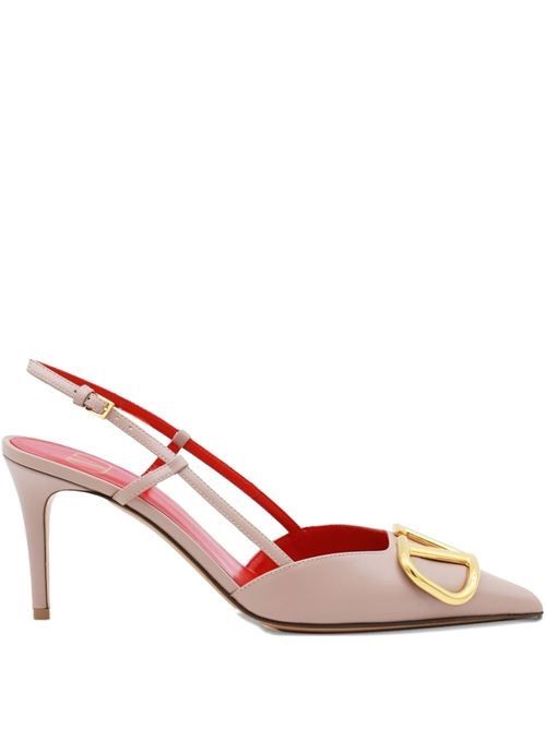 VALENTINO GARAVANI Vロゴ シグネチャー レザー スリングバック パンプス 送料無料