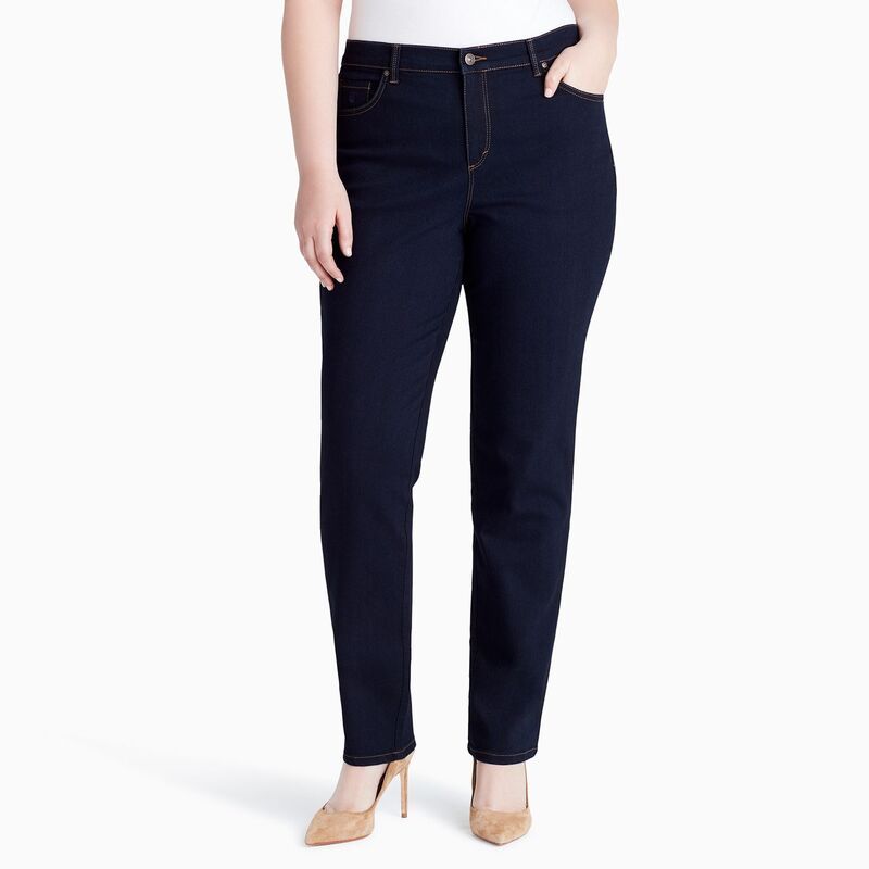 グロリアバンデービルト レディース ボトムス デニムパンツ プラスサイズ ジーンズ Plusize Gloria Vanderbilt Amanda Classic Jeans Rinse Noir