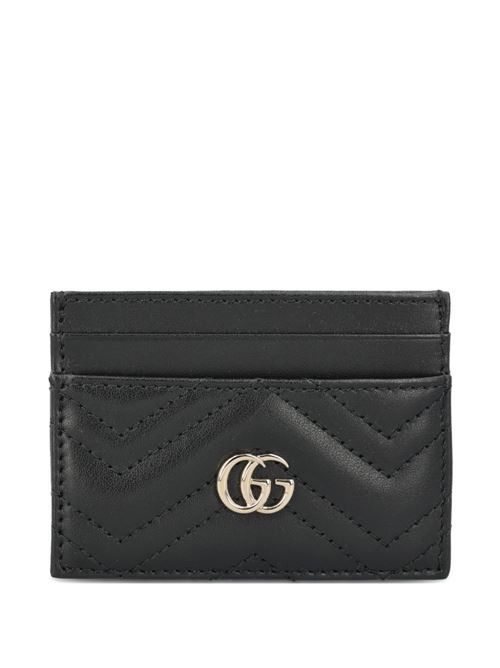 GUCCI GGマーモント レザー カードケース 送料無料