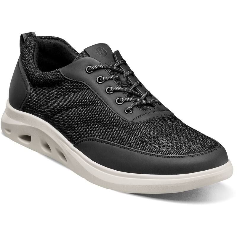 ノンブッシュ メンズ シューズ スニーカー ニット Nunn Bush Ponte Mens Knit Moc Toe Sneakers Black ブラック