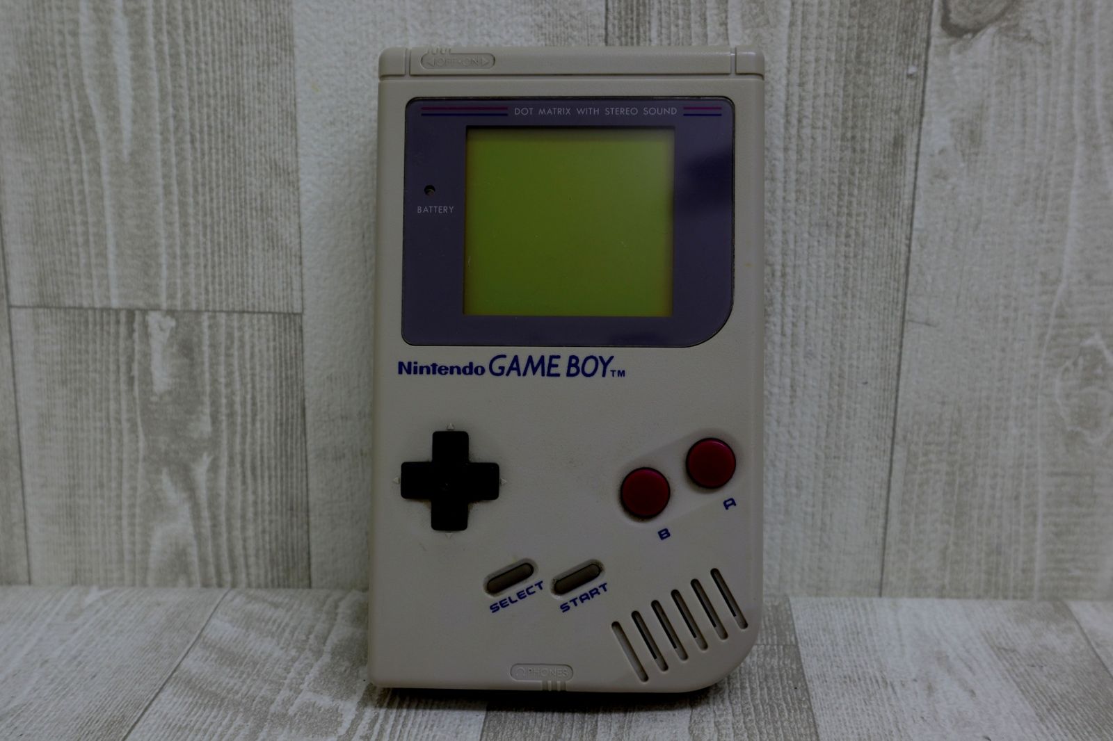 任天堂 初代ゲームボーイDMGー01 キズ・色褪せあり カセット5本付き