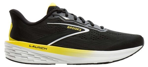 ブルックス メンズ シューズ スニーカー Brooks Mens Launch 12 Running Shoes BlackYellow ブラック