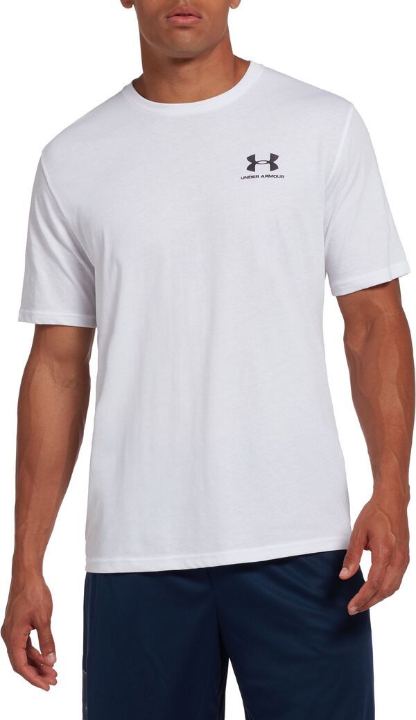 アンダーアーマー メンズ トップス シャツ スポーツスタイル グラフィック Under Armour Mensportstyleft Chest Graphic TShirt WhiteBlack ホ
