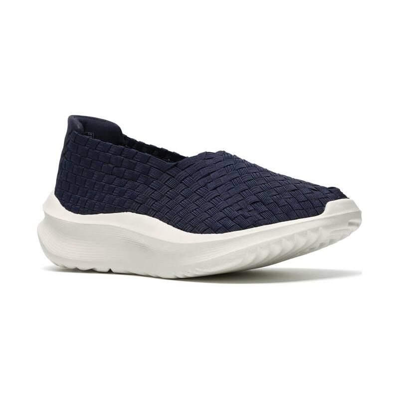 クラークス レディース シューズ スニーカー Clarksolevana Weave Womens Casual SlipOn Shoes Navy ネイビー