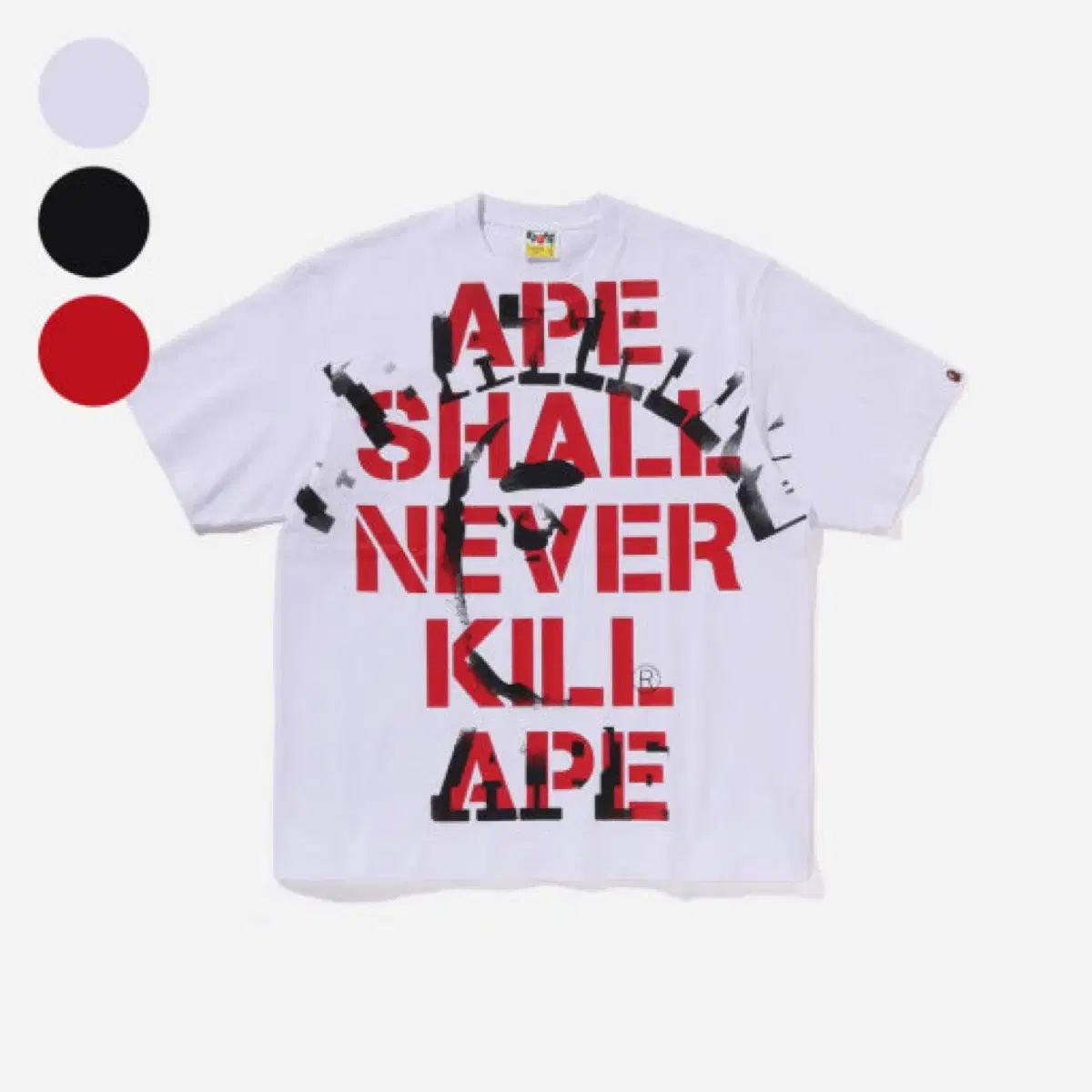 A BATHING APE 白 半袖Tシャツ