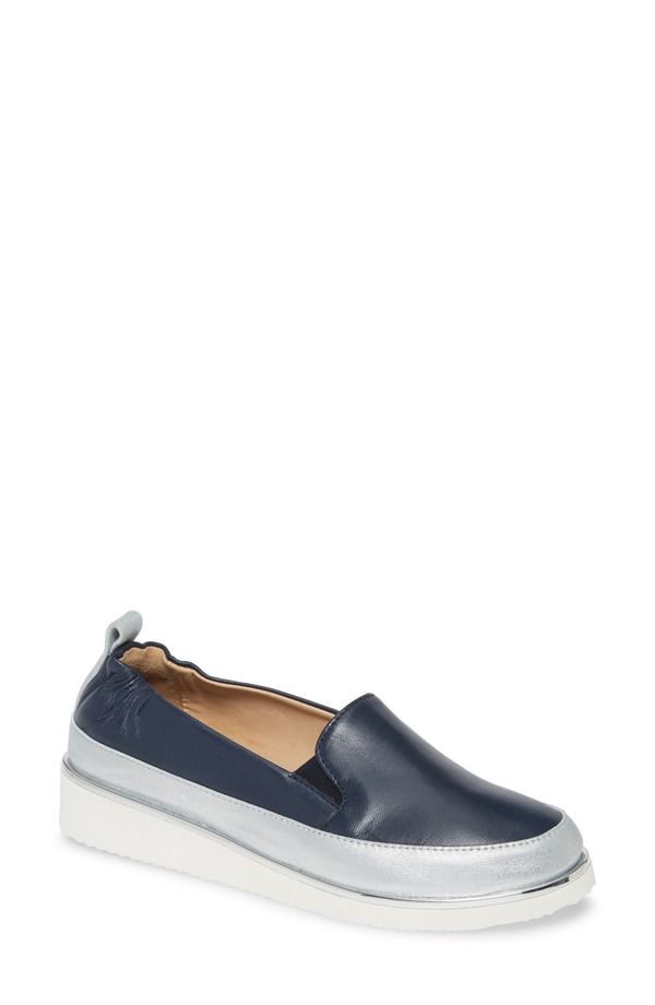 ロンホワイト レディース シューズ スニーカー Ron White Nelleca SlipOn Sneaker NavySilve ネイビー