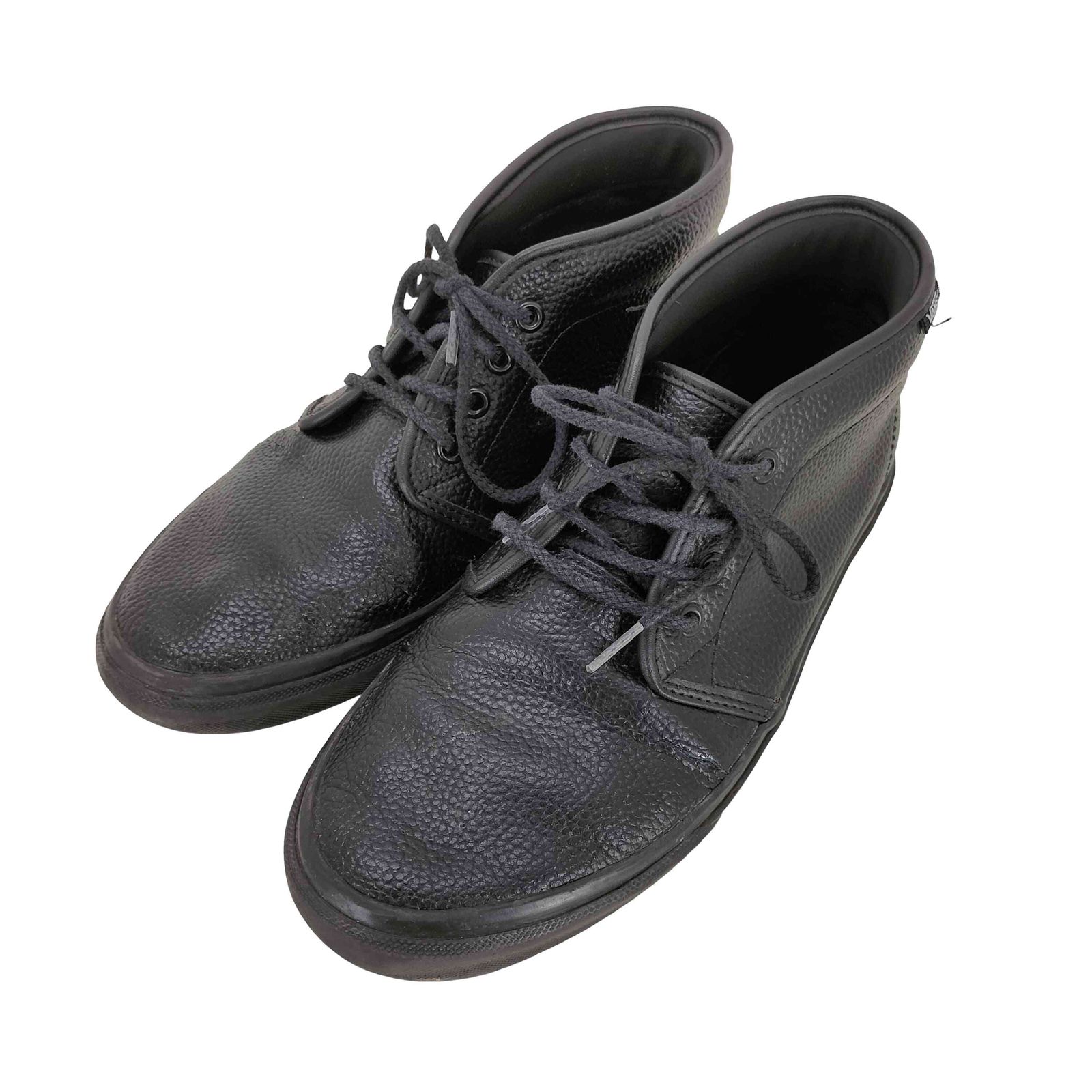 バンズ VANS CHUKKA BLACK レザーチャッカブーツ メンズ 26.5