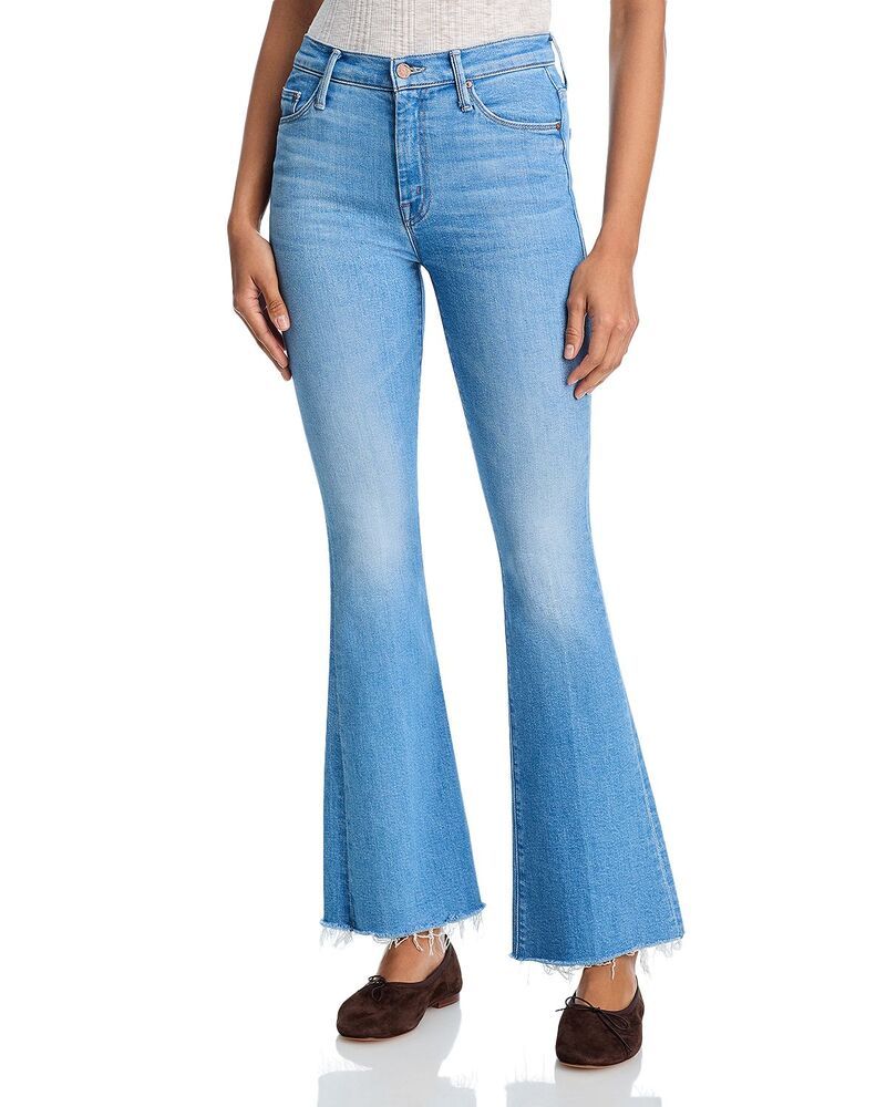 マザー レディース ボトムス デニムパンツ フレア ジーンズ MOTHER The Weekender Fray Mid Rise Flare Leg Jeans in Satisfyour Crav