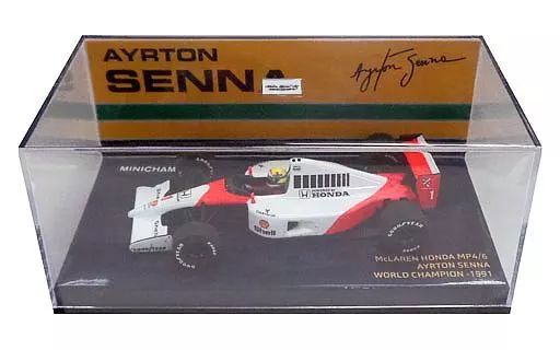 【中古】ミニカー 1/43 マクラーレン ホンダ MP4/6 ワールドチャンピオン 1991 A.セナ #1 [540914301]