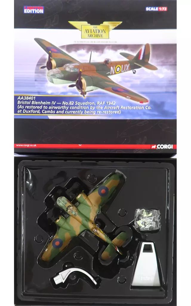 【中古】ミニカー 1/72 Bristol Blenheim IV No.82 Squadron [AA38401]