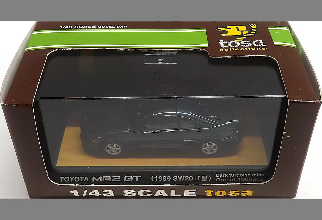 【中古】ミニカー 1/43 TOYOTA MR2 GT SW20 I型(ターコイズ)