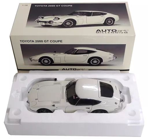 【中古】ミニカー 1/18 TOYOTA 2000 GT COUPE(ホワイト) 「MILLENNIUM」 [78742]