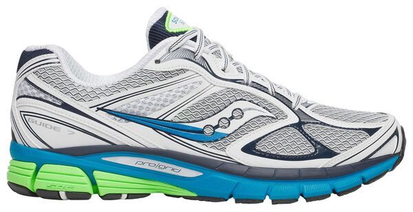 サッカニー メンズ シューズ スニーカー Saucony Mens ProGrid Guide 7 Shoes WhiteBlue ホワイト