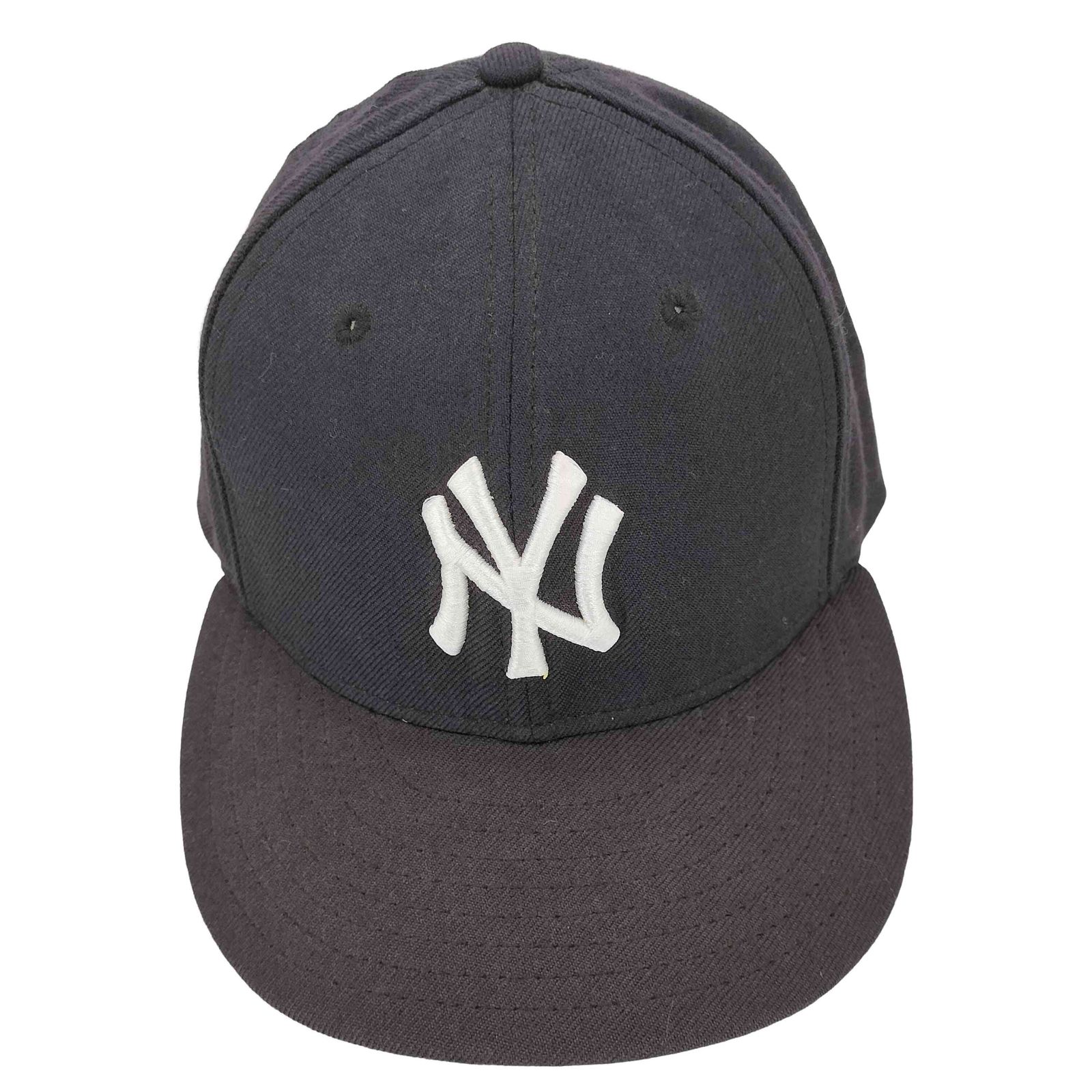 ニューエラ NEW ERA 90S MADE IN USA NY刺繍 6パネルベースボールキャップ グレーブリム メンズ 7 5/8 61cm