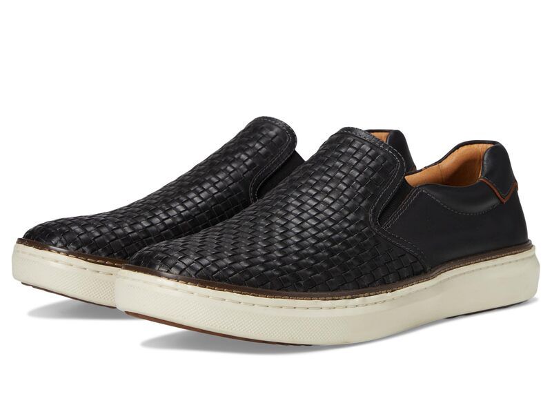 ジョンストンアンドマーフィー メンズ シューズ スニーカー Johnston Murphy Mcguffey 2 Woven SlipOn Black Woven Ful ブラック