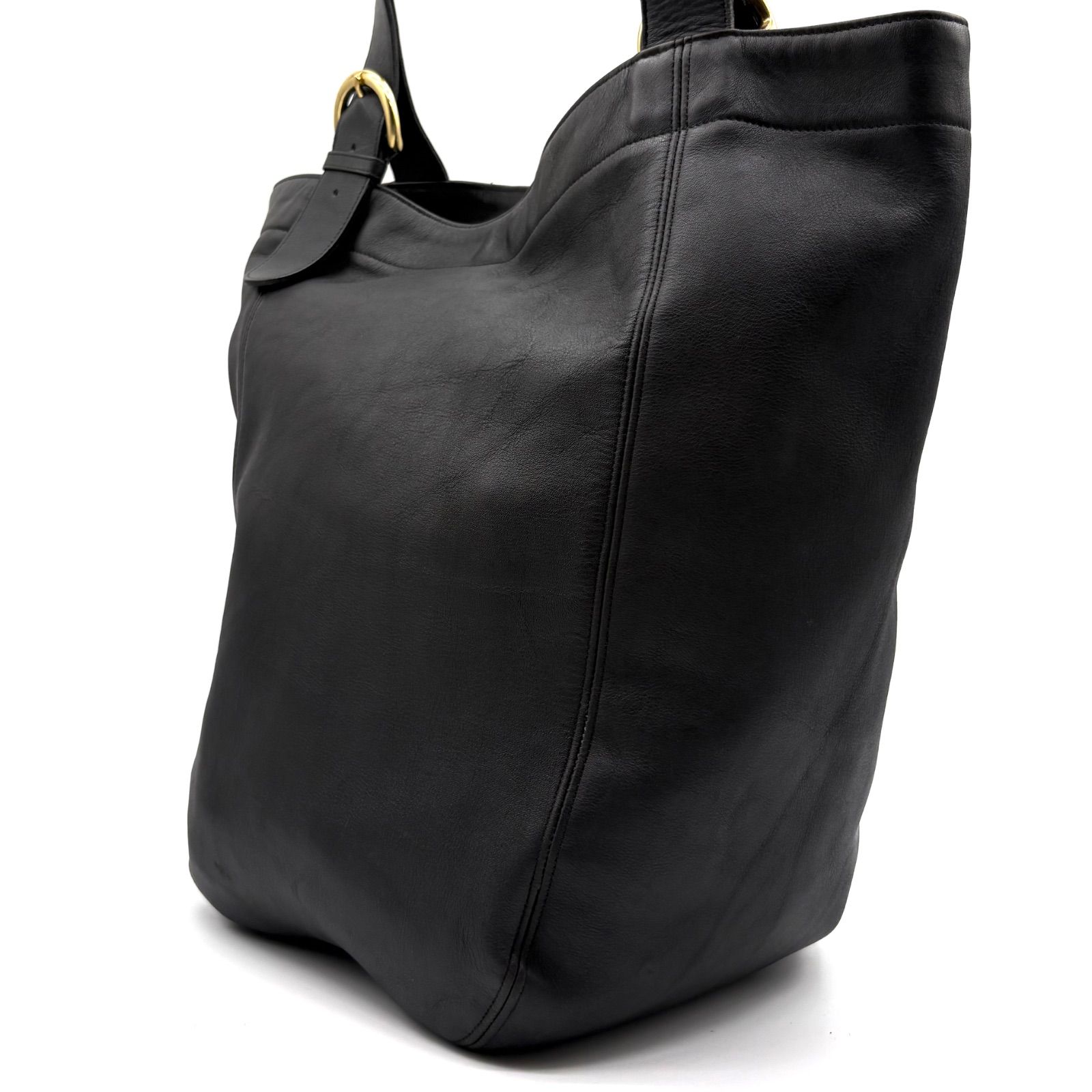 OLDCOACH y2k leather tote bag A4 Unisex Black 4082 オールドコーチ