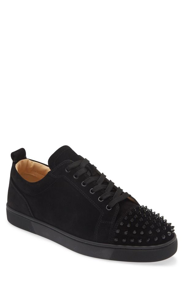クリスチャン・ルブタン メンズ シューズ スニーカー Christian Louboutin Louis Junior Spikesneaker Cm53 BlackBlack ブラック