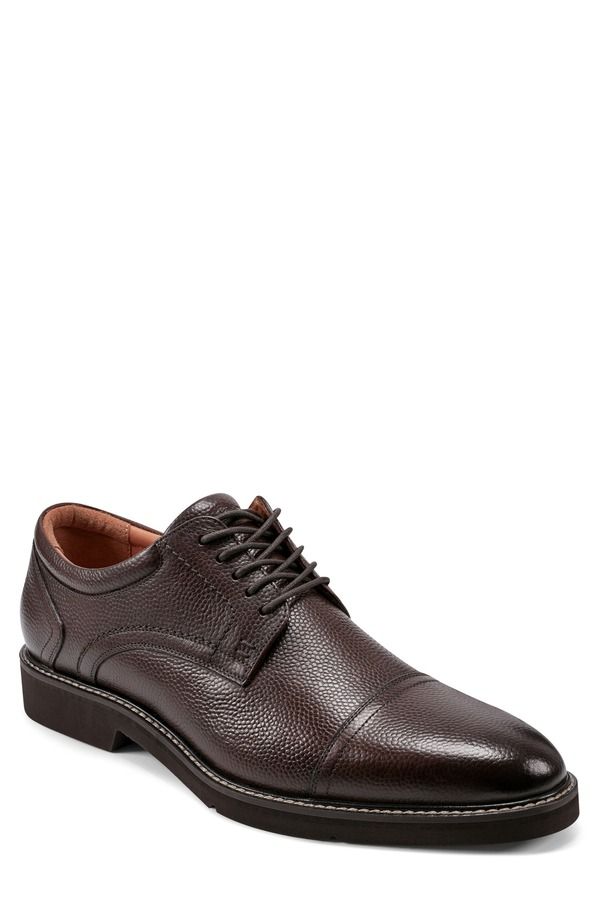 ロックポート メンズ シューズ ダービー キャップ Rockport Findlay Cap Toe Derby Dark Brown ブラウン