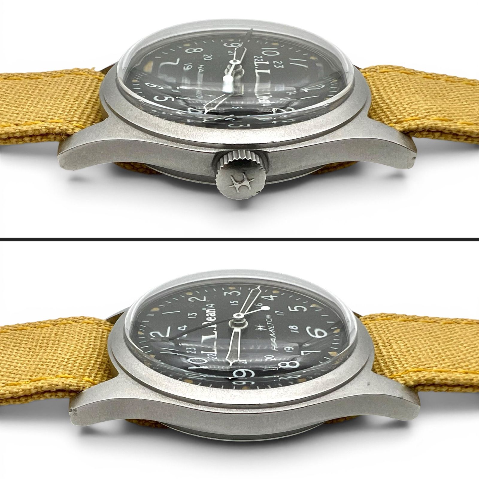 【希少】LL.BEAN エルエルビーン ハミルトン 時計 カーキ ベンチュラ HAMILTON × L.L.Bean ハミルトン エルエルビーン ダブルネーム