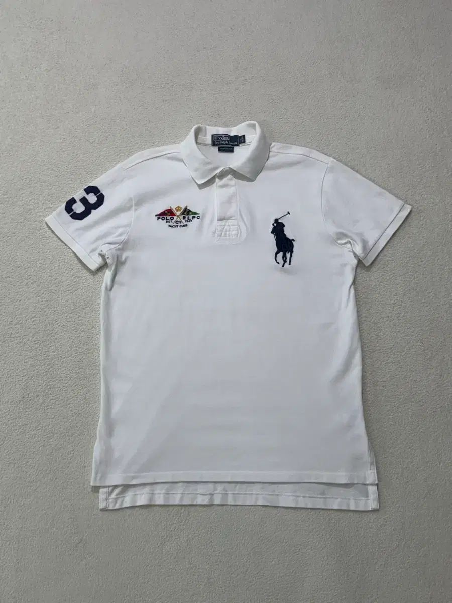 ポロ チーフキーフ ビックポニー カラーTシャツ M 白