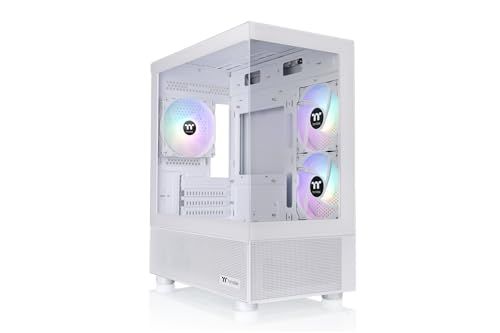Thermaltake View 170 TG ARGB Snow Micro-ATX ミニタワー型PCケース ホワイト CA-1Z4-00M6WN-00 CS9125Ju