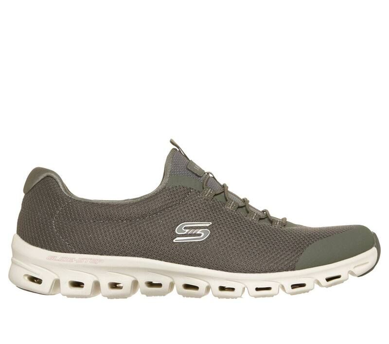 スケッチャーズ レディース シューズ スニーカー Skechers GlideStep Glistened Womens Flexible Comfort Sneakers White ホワイト