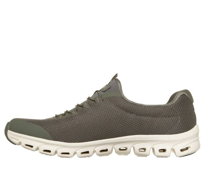 スケッチャーズ レディース シューズ スニーカー Skechers GlideStep Glistened Womens Flexible Comfort Sneakers White ホワイト
