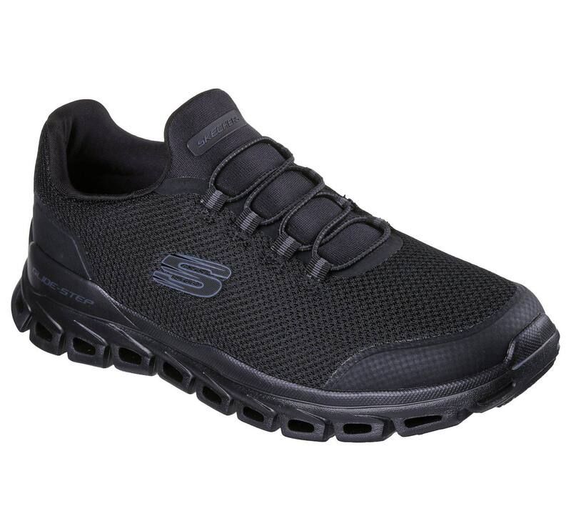 スケッチャーズ レディース シューズ スニーカー Skechers GlideStep Mens Flexible Comfort Sneakers Black ブラック