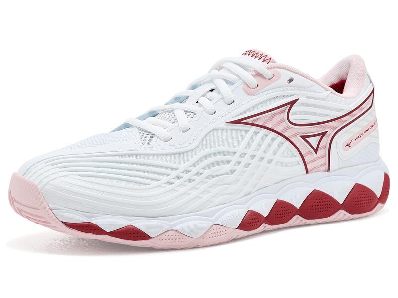 ミズノ レディース シューズ スニーカー Mizuno Wavenforce Tour 2 AC WhitePinkesque ホワイト