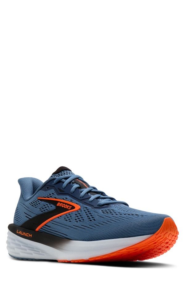 ブルックス メンズ シューズ スニーカー Brooks Launch 12 Running Sneaker Moonlight Black Orange ブラック