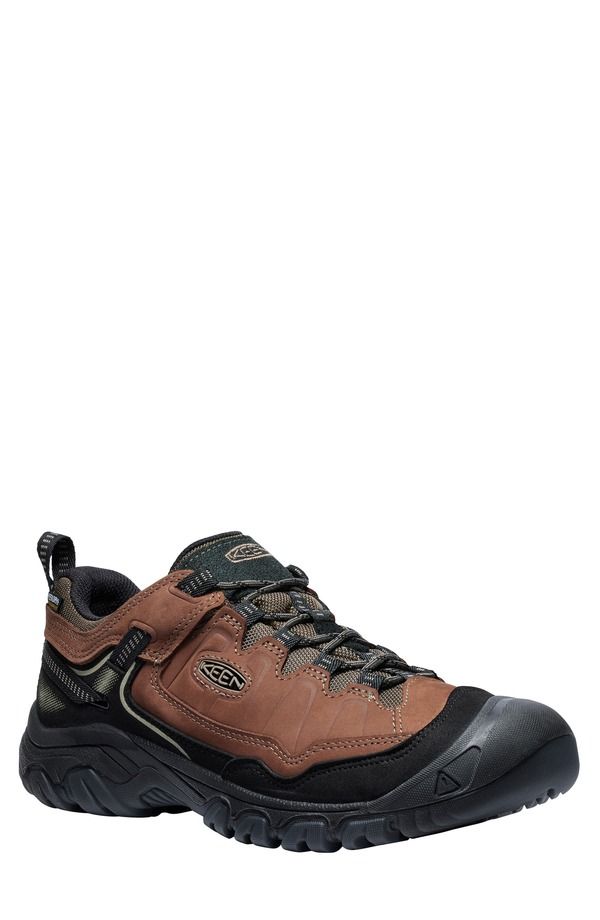 キーン メンズ シューズ スニーカー KEEN Targhee IV Waterproof Hiking Shoe Bison Black ブラック