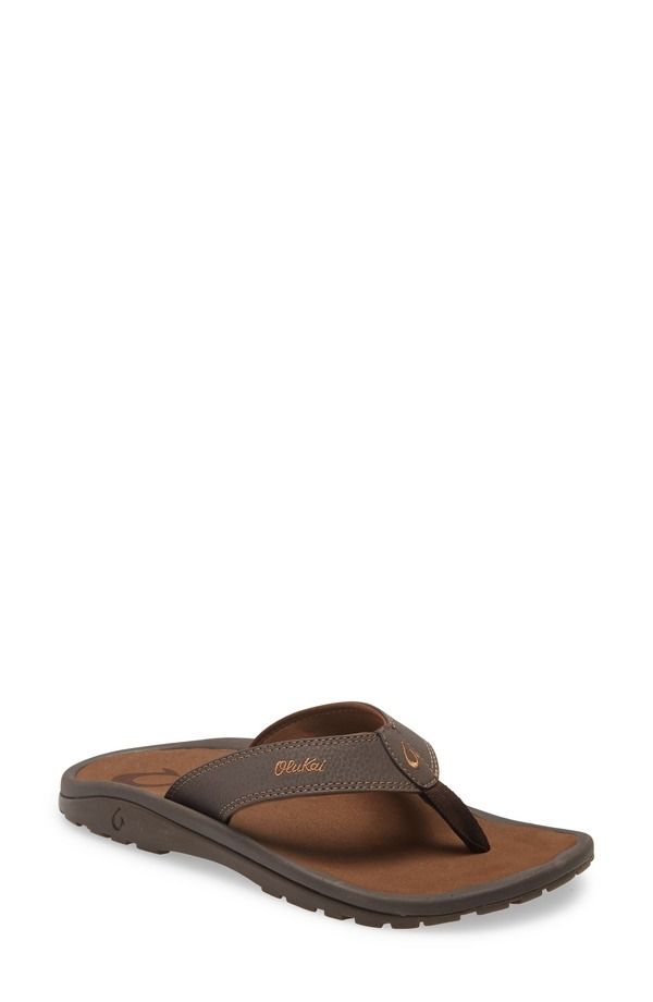 オルカイ メンズ シューズ サンダル OluKai Ohana Flip Flop Dark Java Ray