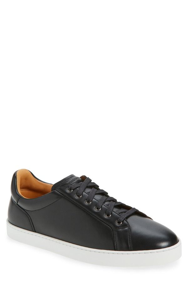 マグナーニ メンズ シューズ スニーカー レザー Magnanni Cote Lo Leather Sneaker Black Napa ブラック
