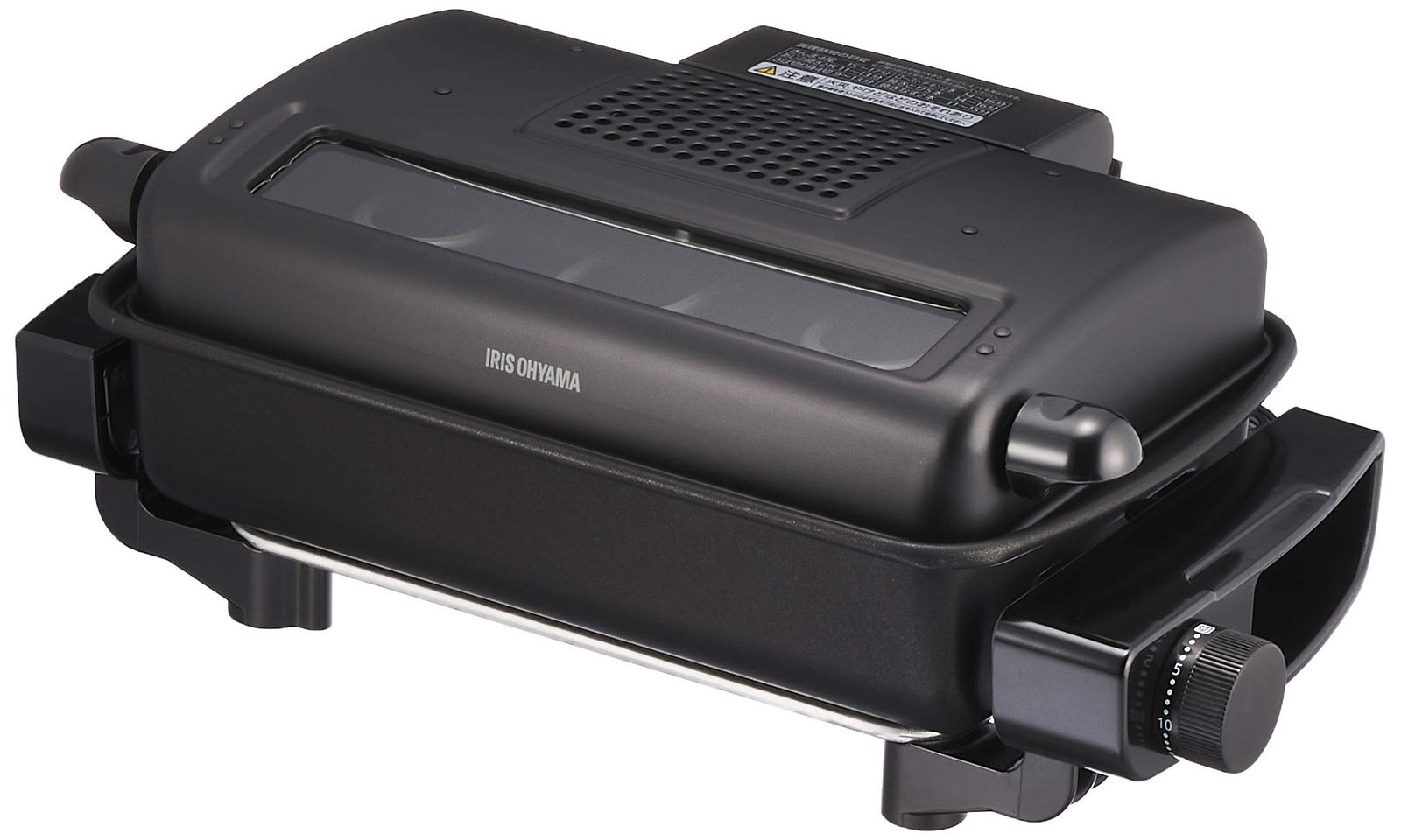 アイリスオーヤマ 魚焼きグリル 無煙ロースター ロースター 平面プレート付 EMT-1103-B ブラック★ 4ef35e09