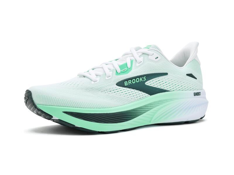 ブルックス メンズ シューズ スニーカー Brooks Ghost 18 WhiteSpring Bu ホワイト