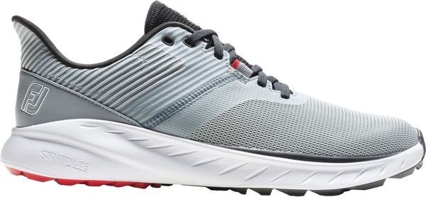 フットジョイ メンズ シューズ スニーカー FootJoy Mens Flex Golf Shoes 2025 GreyNavyRed グレー