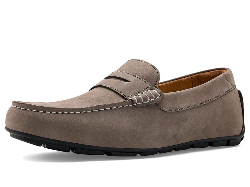 フローシャイム メンズ シューズ スリッポン・ローファー Florsheimotor Smooth Moc Toe Penny Driver Gray グレー
