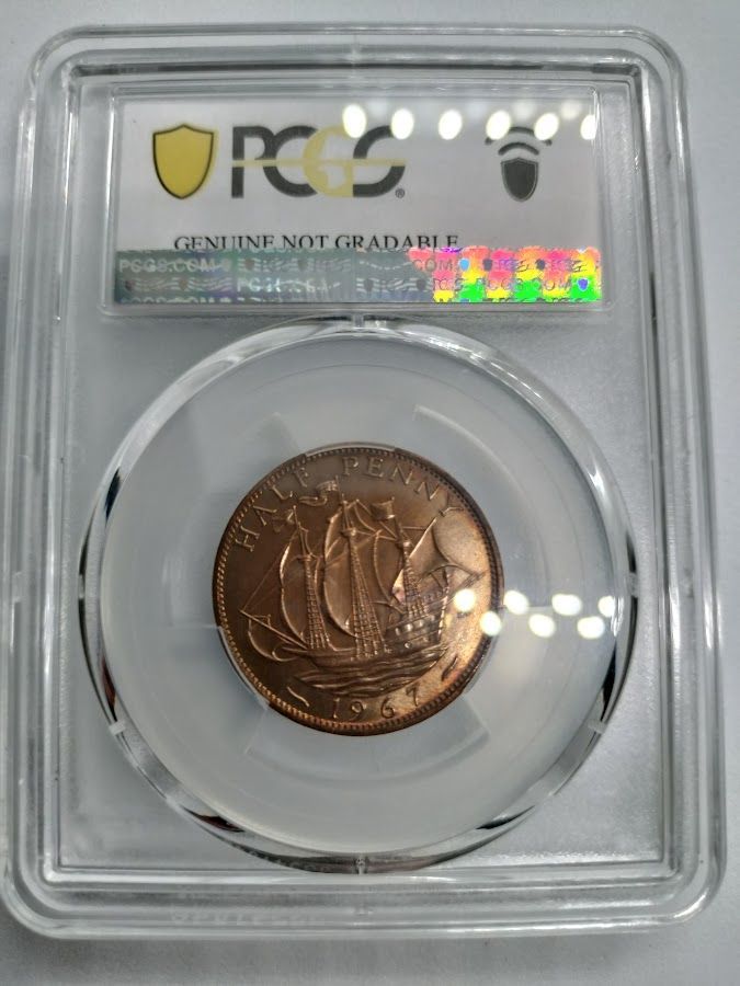 PCGS Gne Cleaned-UNC D 1967 イギリス 1/2ペニー PCGS Gne Cleaned-UNC D 1967 イギリス 1/2ペニー - メルカリ