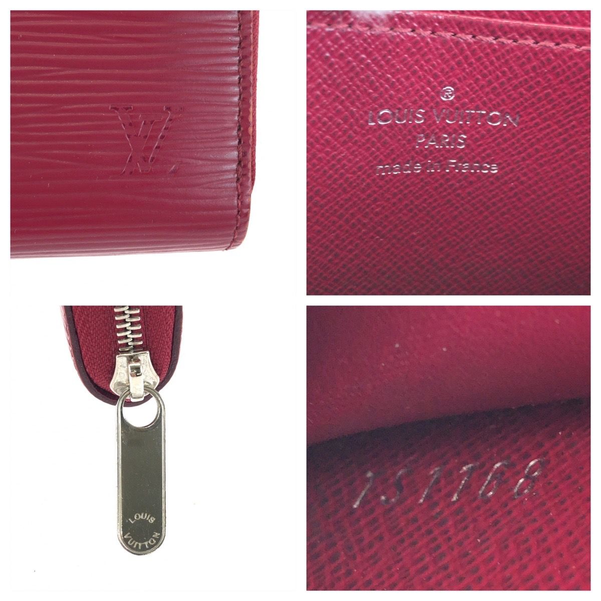 LOUIS VUITTONルイヴィトン　エピジッピーパース カードケース赤 LOUIS VUITTONルイヴィトン エピジッピーコインパース カードケース赤