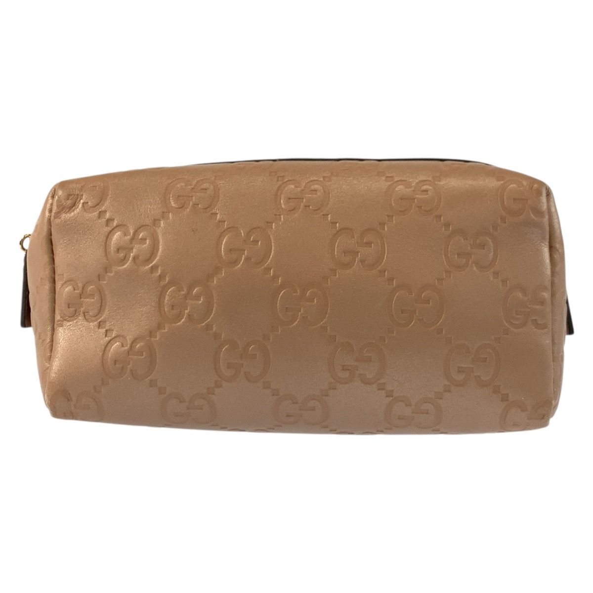 美品 GUCCI グッチ グッチシマ メタリックピンク ピンクベージュ