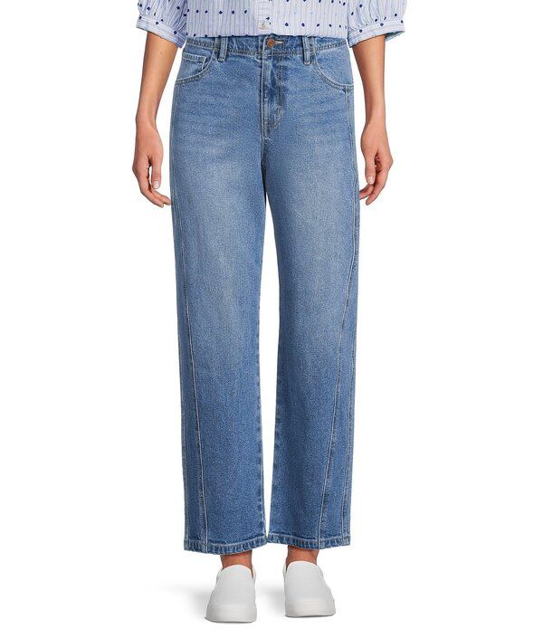ナーチャー レディース ボトムス デニムパンツ アンクル ジーンズ Nurture Stretchigh Rise Barreleg Ankle Jeans Medium Bright Indigo