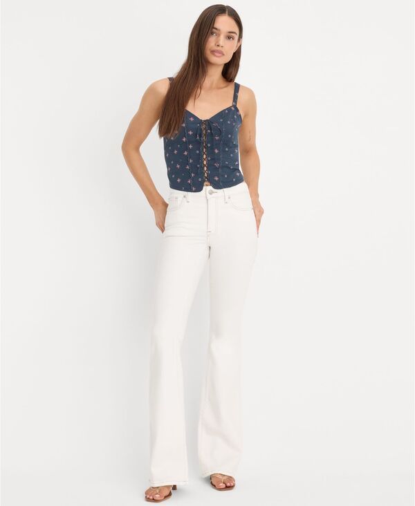 グッドアメリカン レディース ボトムス デニムパンツ ジーンズ Good American Womens Dolly Joleans MidRise Fla redLeg Jeans Vintage