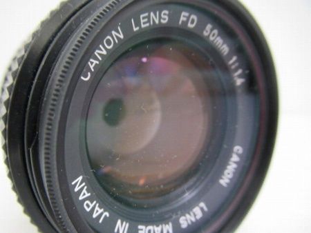 キヤノン CANON カメラレンズ FD 50mm 1.4 取説専用箱無し ノー