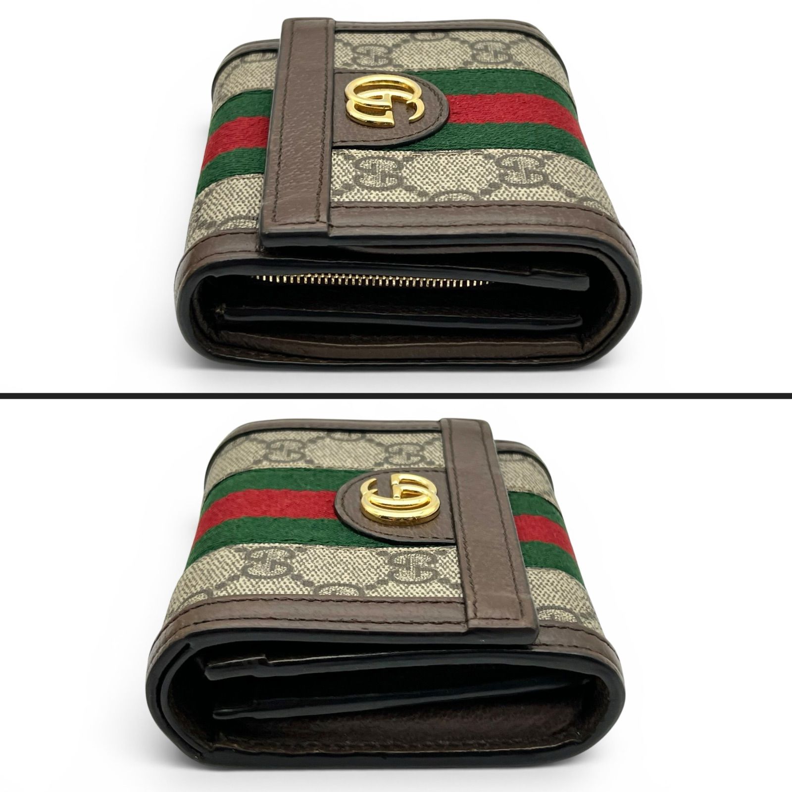 GUCCI グッチ GGスプリーム GGマーモント オフィディア 二つ折り財布