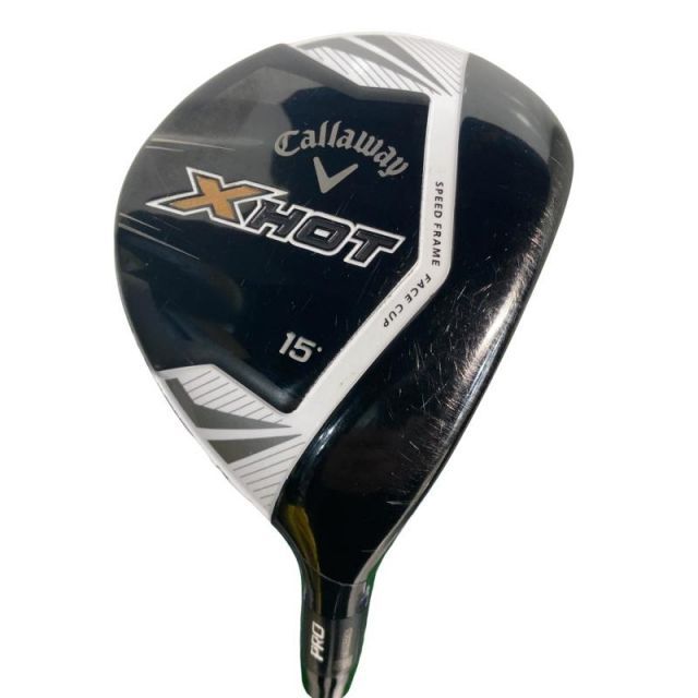 【中古】 キャロウェイ X HOT PRO 15° フェアウェイウッド FW ATTAS 4U 6 (フレックスS) メンズ 男性用 右利き 右用 Cランク ゴルフクラブ
