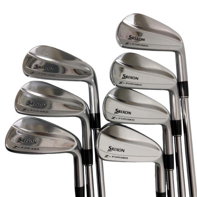 【中古】 ダンロップ SRIXON Z-FORGED 8S アイアンセット IR 純正特注シャフト (フレックスS) メンズ 男性用 右利き 右用 Cランク ゴルフクラブ