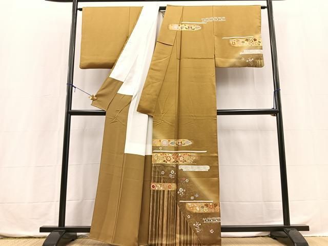 平和屋着物□訪問着 更紗花文 暈し染め 金彩 正絹 逸品 BAAX3745yc