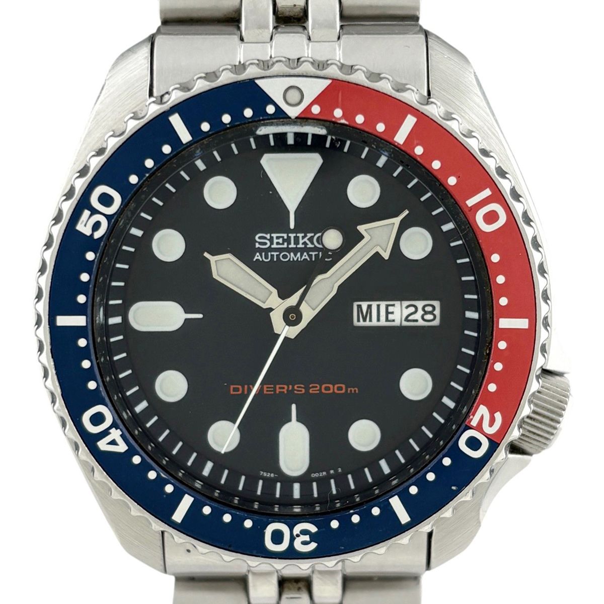 セイコー SEIKO ダイバーズ　　ペプシベゼル 7S26-0020 腕時計 SS 自動巻き ネイビー メンズ 【中古】